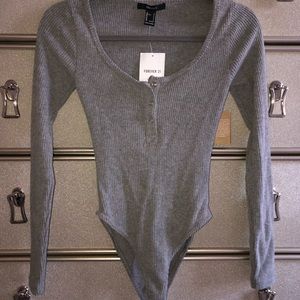 Gray bodysuit